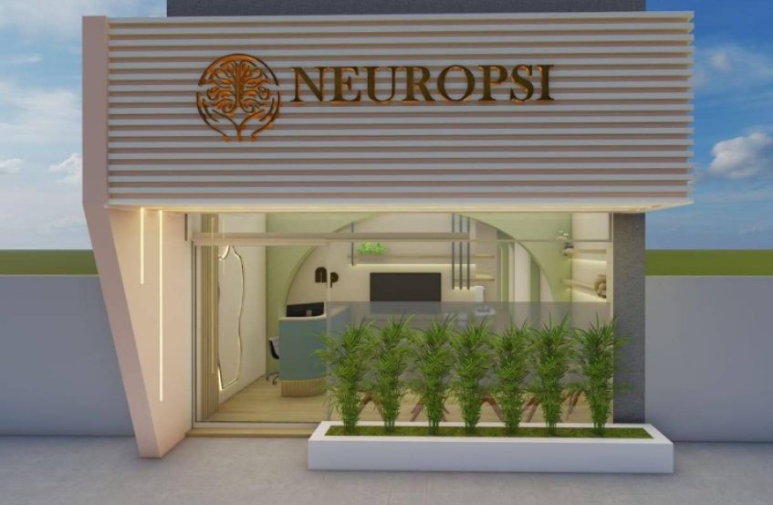 Projeto da fachada da Clínica Neuropsi, em Abaetetuba